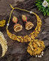Gold Plated Necklace Set with AD Stones 19142N
