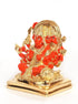 Gold Plated Panchamuki Hanuman Gold Plated Marble idol Height 10cm - Griiham