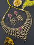 Gold Plated Peacock pattern CZ Necklace Set 14159N