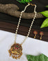 Gold Plated Pendant set with pearl mala - Griiham
