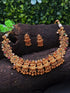 Gold Plated Premium Finish Laxmi Necklace Set 7160N-Necklace Set-Griiham-Griiham