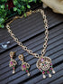 Gold Plated Premium Finish guaranteed Necklace Set with cz stones 7791N-Necklace Set-Griiham-Griiham