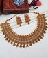 Gold Plated Premium Quality Broad Short Necklace Set 6782N-Necklace Set-Griiham-Griiham