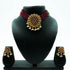 Gold Plated Royal Short Multicolor crystal Choker Necklace set 10383N - Griiham