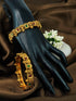 Gold Plated Set of 2 designer Bangles with MultiColor stones 8965B - Griiham