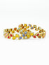 Gold Plated Set of 2 designer Bangles with colored stones 10311A - Griiham