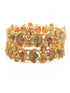 Gold Plated Set of 2 designer Bangles with multicolor stones 11136B - Griiham