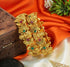 Gold Plated Set of 2 designer Bangles with multicolor stones 11136B - Griiham