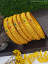 Gold Plated Set of 6 Bangles with AD Stones 14106A