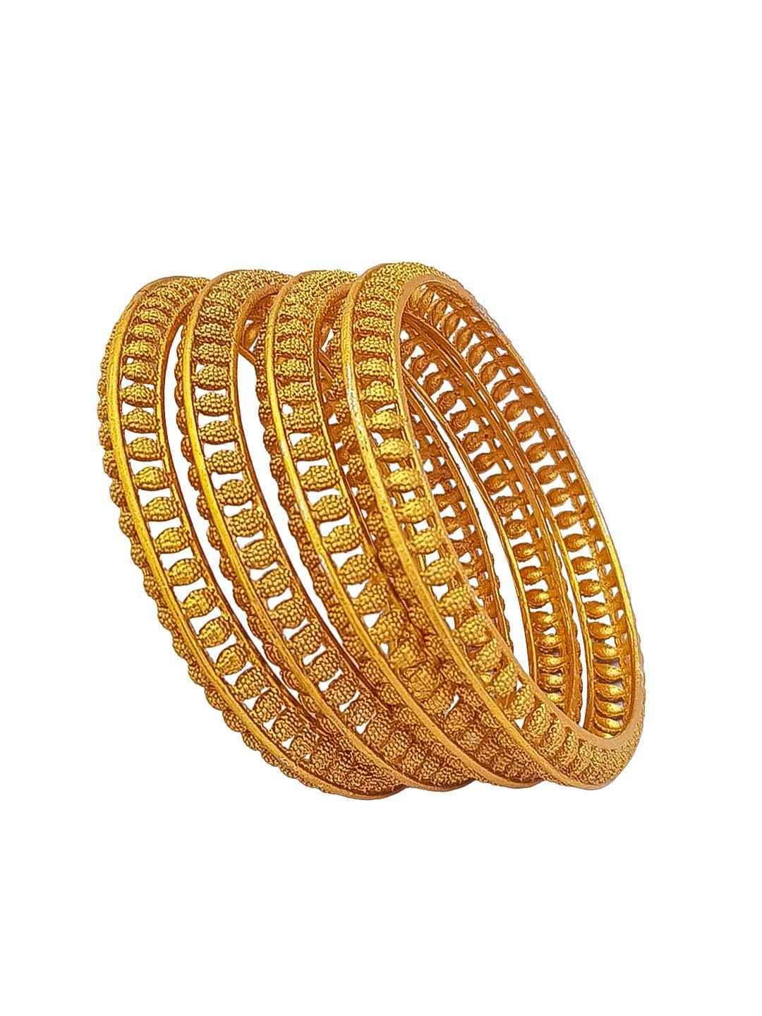 Gold Plated Set of 6 bangles - Griiham