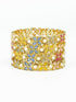 Gold Plated Set of4 designer Bangles with colored stones 10293A - Griiham
