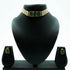 Gold Plated Stone Chic Necklace set with Pearl String 10466N - Griiham