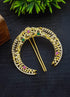 Gold Plated Stone studded Amboda / Hair Bow Pin 19250N - Griiham