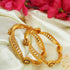 Gold Plated Studded Set of 2 AD bangles