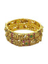 Gold Plated Studded Set of 2 bangles - Griiham