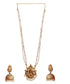 Gold Plated Stylish Pendant Set with pearl mala - Griiham