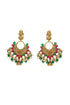 Gold Plated Temple Collection Earrings Jhumka - Griiham