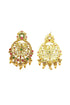 Gold Plated Temple Collection Earrings Jhumka - Griiham