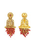 Gold Plated Temple Collection Earrings Jhumka - Griiham