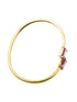 Gold Plated Temple Necklace Set with Monalisa stones 13256N - Griiham