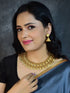 Gold Plated coin pattern 2 layer Designer Necklace with Laxmi 9204N-Necklace Set-Griiham-Griiham