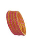 Gold Plated set of 4 AD bangles - Griiham