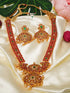 Gold Plated with Multicolor stones Long Necklace Set 9297N - Griiham