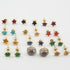 Gold finish Studs/ Earring/jhumka interchangeable stones 11184N - Griiham