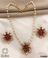 Gold plated 18 inches with Pearl beads Pendant 11667N