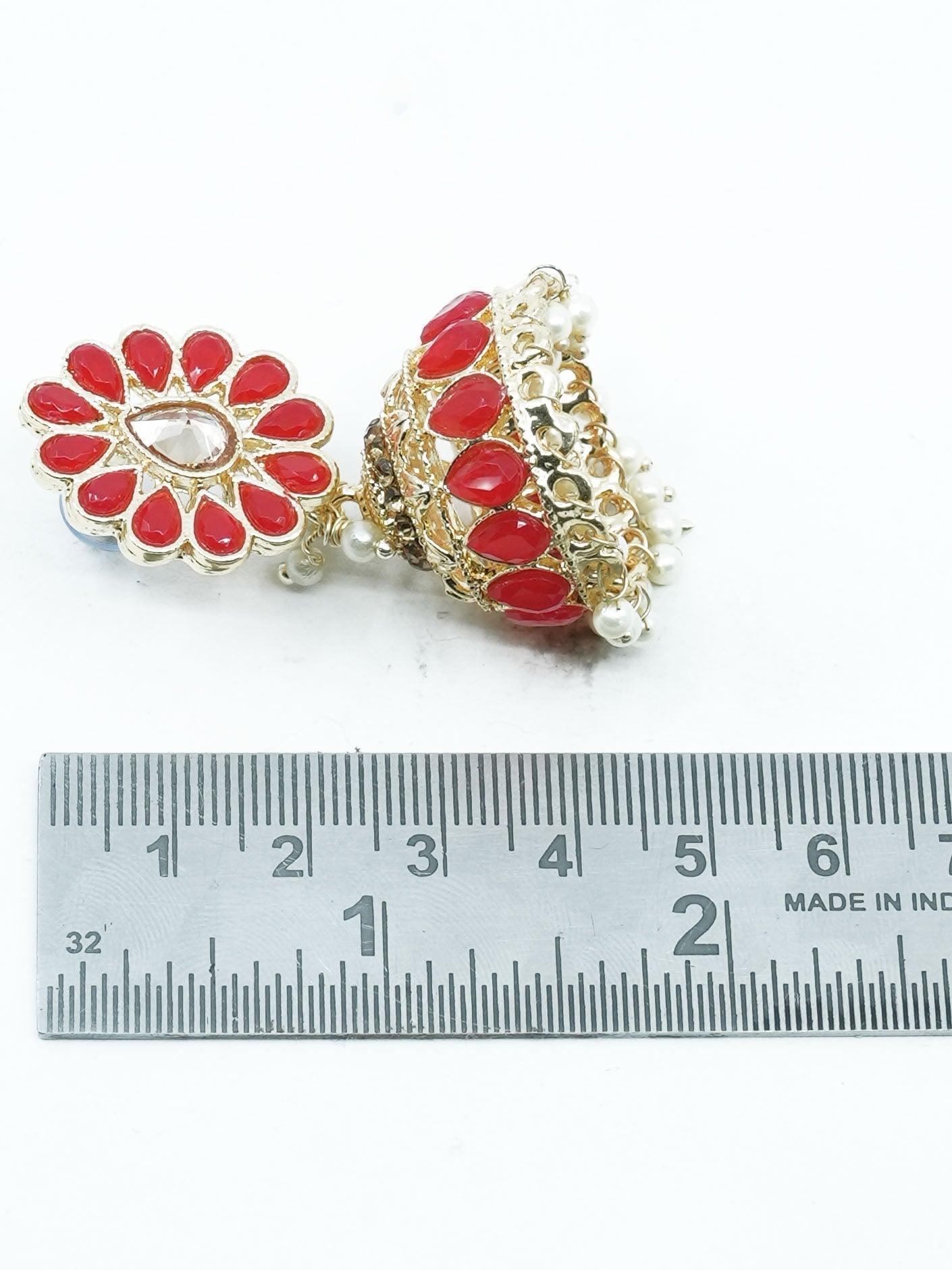 Gold plated Jhumka Earrings - Griiham