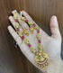 Gold plated Ruby Red colored stone Necklace Set - Griiham