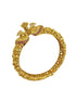 Gold plated Ruby bangle with Peacock bangle/Kada (single piece) 17524B