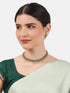 Green Cz stone Simple Necklace 4981N