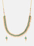 Green Cz stone Simple Necklace 4981N