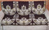Griiham's 5 Seater Coffee Brown Sofa Cover with Gold Work(3+1+1) 90% Cotton 10% Polyster SB3 W5-DHUK-NGJD