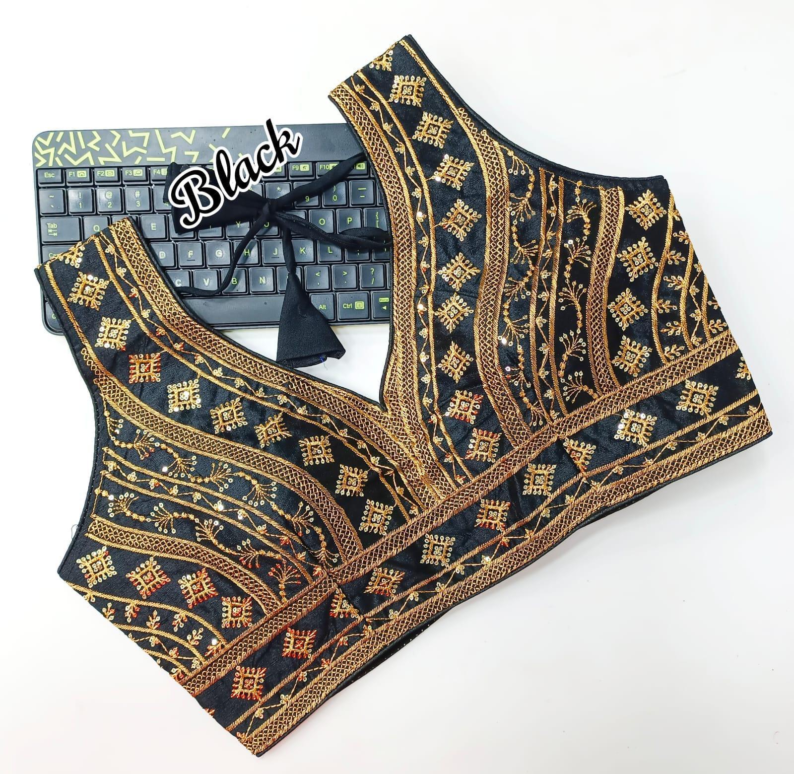 HeavyThread zari With Sequence Embroidery Work Blouse 16961N - Griiham