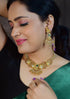 High Premium Gold plated designer Necklace with Multicolor antique Necklace - Griiham