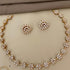 High Premium Gold plated designer Necklace with cz stone 22282n - Griiham