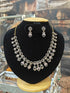 Premium Victorian Bridal Pink CZ Choker Necklace Set  0825