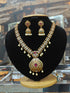 Premium Gold Plated Classic Medium Necklace Set  0825