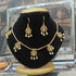 Gold Plated Simple Lakshmi Necklace set  0825