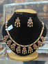 Gold Plated Cute Multi Colour Stone studded Necklace Set  0825