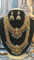 Gold Plated Necklace Combo Set with beads drops  0825