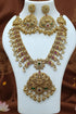 Premium Gold Plated Premium Antique Necklace Set with CZ Stones
