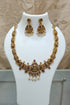 Premium Gold Plated Antique Short Necklace Set