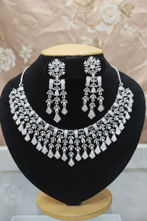 Gold Plated premium CZ Necklace Set