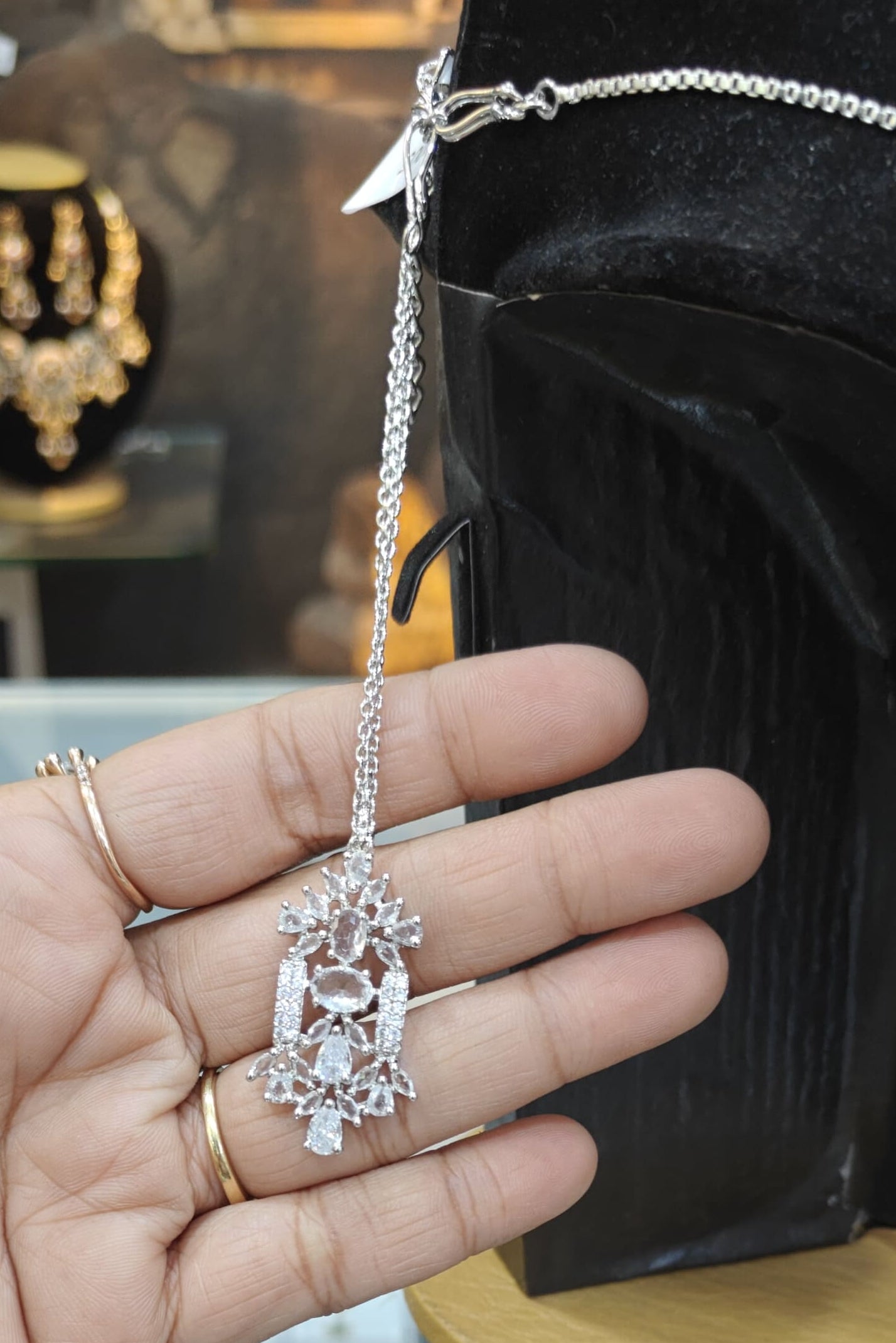 Gold Plated premium CZ Necklace Set