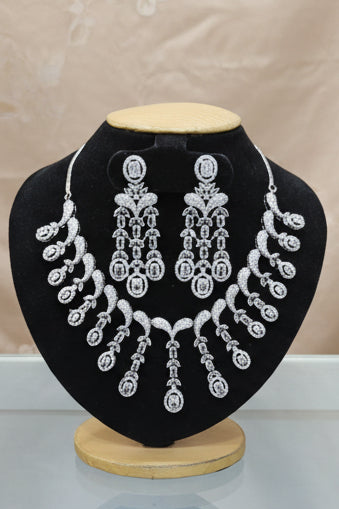 Gold Plated premium CZ Necklace Set
