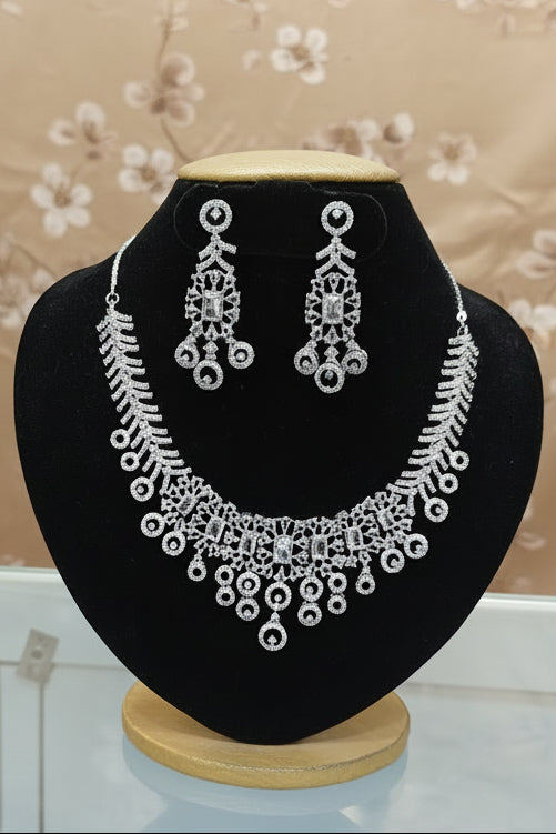 Gold Plated premium CZ Necklace Set