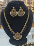 Gold Plated Premium CZ Long Haram Necklace Set